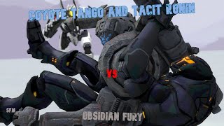 PACIFIC RIM \ SFM Coyote Tango  Tacit Ronin Vs Obsidian Fury [upl. by Kneeland301]