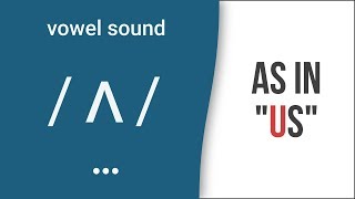 Vowel Sound  ʌ  as in quotusquot American English Pronunciation [upl. by Carlton]