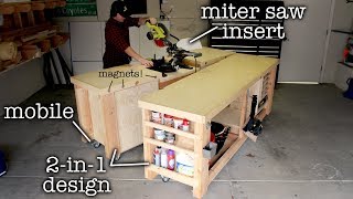 Super Simple Mobile amp Modular Workbench [upl. by Neelhtak]