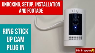 Ring Stick Up Cam Plug In Unboxing and Installation [upl. by Eicram]