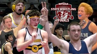 CMSportsNet Highlights MPSSAA State Wrestling Championships 2023 [upl. by Boatwright]