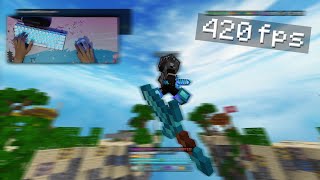 Minecraft PVP on 420fps asmr [upl. by Dremann975]