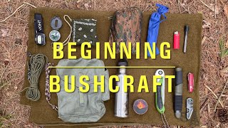 Beginning Bushcraft Gear Skills Camping in the Woods [upl. by Htebazie]