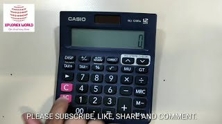 HOW TO TURN OFF CASIO MJ120D CALCULATOR SAVE BATTERY LIFE XPLOREX WORLD [upl. by Yseulte366]