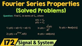 Properties of Fourier Series Solved Problems [upl. by Llenil]