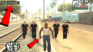 Call to Police in GTA San Andreas Hidden Cheat  Police Protect Cheat in GTA San 2021 [upl. by Ob]