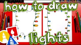 How To Draw Christmas Lights [upl. by Borlow883]