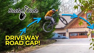 Building a mountain bike jump over my driveway [upl. by Anuahs]