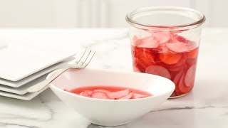 Quick Pickled Radishes Martha Stewart [upl. by Aihpos388]