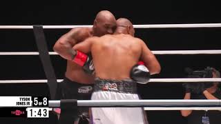 Mike Tyson vs Roy Jones Jr HIGHLIGHTS [upl. by Ecinej991]