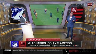 PRÉJOGO MILLONARIOS x FLAMENGO LIBERTADORES DA AMÉRICA [upl. by Nazler486]