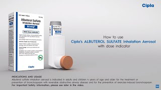 Cipla Albuterol HFA – How To Use Video [upl. by Zuleika]