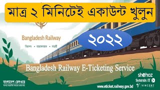 How to ETicketing Registration  2022BD Railway [upl. by Karim582]