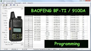 Baofeng T1 radio  446Mhz pmr 9100 Programming software [upl. by Euqinna]