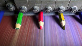 How Pencils are made in Factories Mega Factories Video [upl. by Soloma577]