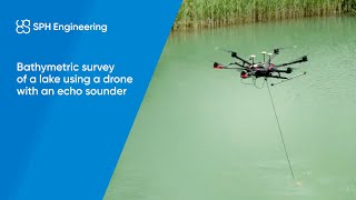 Bathymetric survey of a lake using UAV drone with echosounder [upl. by Doreen]