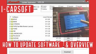 iCarsoft how to update car software and overview [upl. by Ennavoj844]