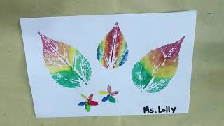 Artwork about Printmaking  Rainbow Nature Print [upl. by Lytsirk]