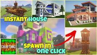 How To Add Instant House Addons In Crafting And Building [upl. by Elsbeth]