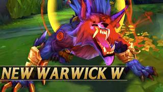 NEW WARWICK W CHANGES  League of Legends [upl. by Anilef]