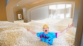 I FILLED MY ISLAND HOUSE WITH PACKING PEANUTS [upl. by Cletis]