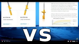 Bilstein vs Koni  What are the differences Sport Shocks [upl. by Akir]