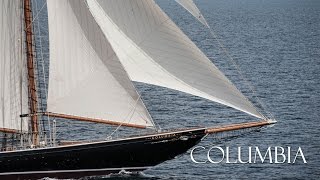 Columbia  141’ RacingFishing Schooner Yacht  Launch to Sea Trials [upl. by Rebor]