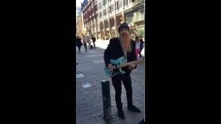 Billy Gibbons of ZZ Top Aleksanterinkatu Helsinki Finland [upl. by Mrots]