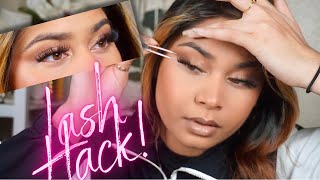 LASH HACK  How to Apply Lashes Underneath For Beginners [upl. by Mintun263]