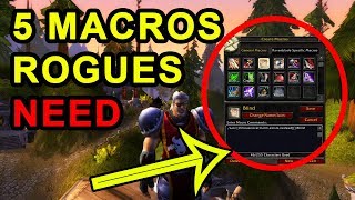 Top 5 Macros Every Rogue Needs in Classic WoW [upl. by Oliana752]