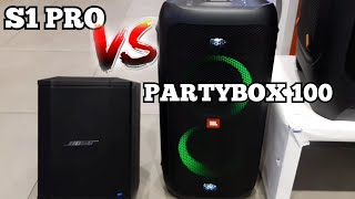 Bose S1 Pro vs JBL PartyBox 100  Bass Sound Test 😱💥🔥 [upl. by Ziana41]