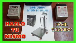 COMO CAMBIAR BATERÍA DE BALANZA ELECTRÓNICA [upl. by Ayeki316]