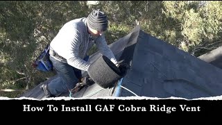 GAF Cobra Ridge Vent System For Roof Shingles [upl. by Joshi]