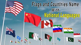 National languages of all Country of the world  flags of the world  flags [upl. by Basilius782]