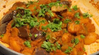 Spicy potato and aubergine curry recipe [upl. by Macdermot]