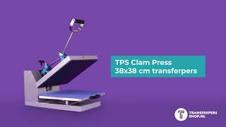 TPS Clam Press 38x38cm transferpers [upl. by Allisan]