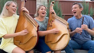 Mother Father and Daughter Singing Beautiful Ukrainian Song [upl. by Chapel]