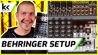 Behringer Xenyx Q1202 USB Audio Mixing Console Setup [upl. by Fina]