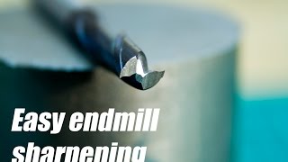 Easy endmill sharpening [upl. by Davy593]