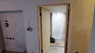 Installed Prehung Solid Core Custom Interior Doors  Remodelaholic [upl. by Oatis660]