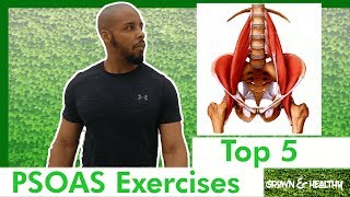 Psoas  Top 5 exercises [upl. by Reeta]