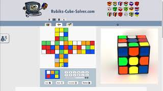 How To Use The Rubiks Cube Solver [upl. by Strickler]