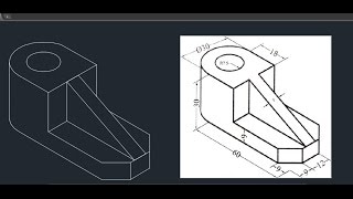 Autocad Isometric drawing 04 [upl. by Klara]