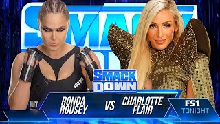 Ronda Rousey Vs Charlotte Flair  WWE SmackDown [upl. by Asila]