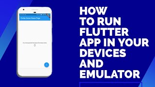 How to Run Flutter App In Your Devices And Emulator  Visual Studio Code  TechMahasay [upl. by Rico]