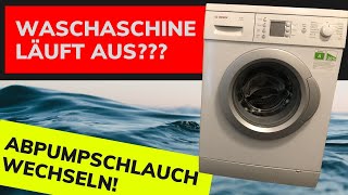 Waschmaschine undicht  Abpumpschlauch wechseln [upl. by Pik]