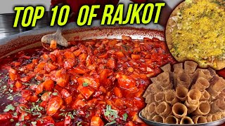 Top 10 Indian Street Foods in Rajkot  Famous Street Foods of Gujarat  Street Food India [upl. by Anaujit744]