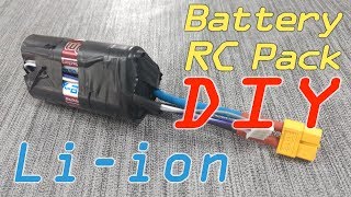 RC Battery Pack made with 18650 cells  3S1P HOW TO [upl. by Pitt]