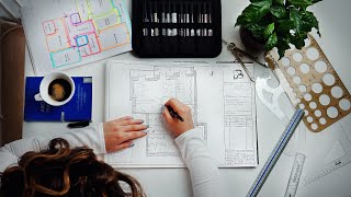 How to draw floor plans by hand [upl. by Dulciana]