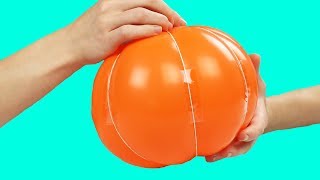 How To Make A Pumpkin Out Of A Balloon [upl. by Staley900]